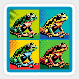 Arrow Frog Pop Art - Cool Frog Sticker